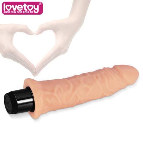 Вибратор телесного цвета реалистичный Lovetoy - 3