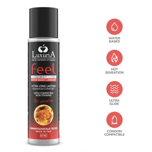 Лубрикант, що розігріває на водній основі Intimateline Luxuria Feel Hot Sensation 60мл - 3