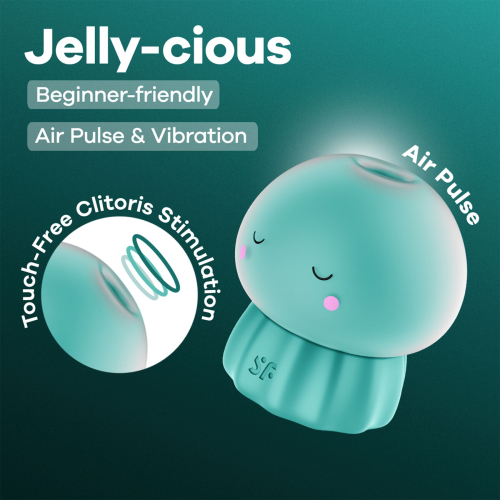 Вакуумний кліторальний стимулятор зелений Satisfyer Jelly-cious - 6
