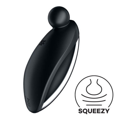 Вібратор для стимуляції клітора чорного кольору Satisfyer Spot On 2 - 1