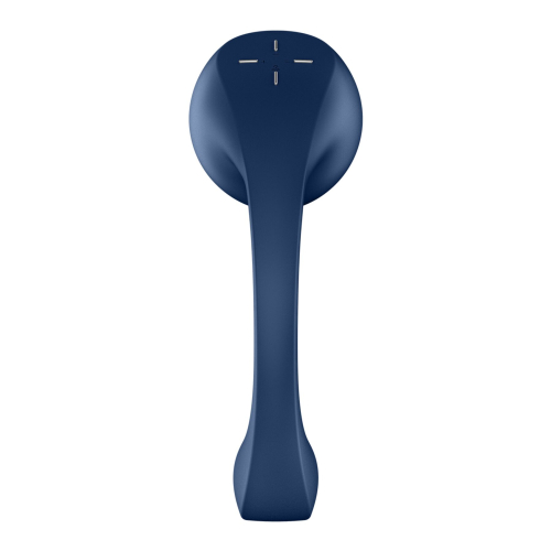 Подвійний смарт вакуумний вібратор синього кольору Satisfyer Pro+ Wave 4 Connect App - 3