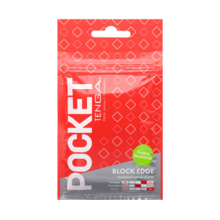 Мастурбатор яйце для чоловіків TENGA Тенга Pocket Block Edge