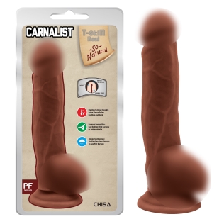 Фалоімітатор реалістичний на присоску тілесний з мошонкою CHISA Carnal Pleasure