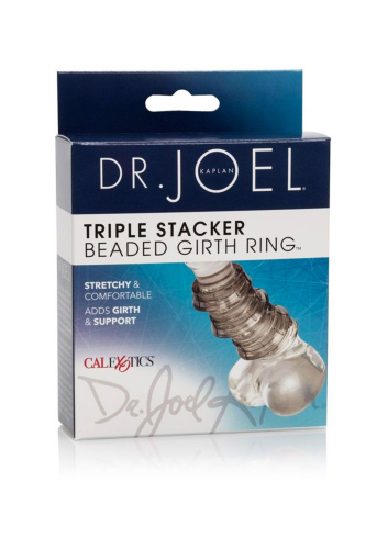 Насадка на пеніс для підтримки ерекції прозора Triple Stacker Girth Ring - 3