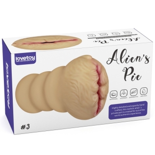 Мастурбатор вагіна для чоловіків тілесного кольору Lovetoy Aliens Pie Masturbator №3