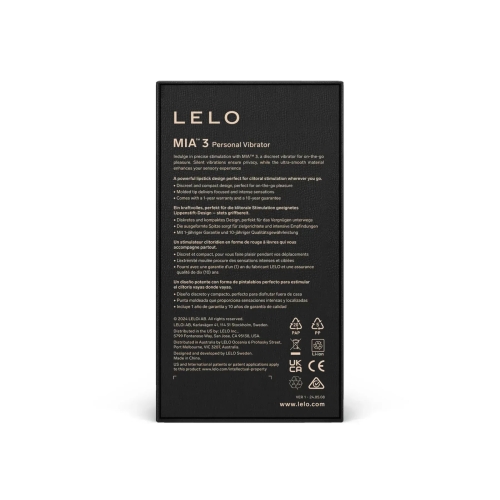 Вибропуля для стимуляции клитора черного цвета Lelo Mia 3 - 10