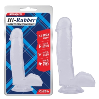 Фалоімітатор на присоску реалістичний прозорий CHISA 7.0 Inch Dildo Clear