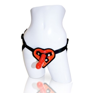 Страпон Sportsheets - Heart Harness and Dildo Kit