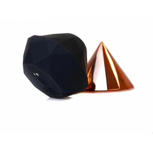 Вакуумный стимулятор для клитора цвета розового золота Boss series Diamond - 6