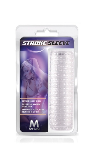 Мастурбатор для пеніса прозорого кольору Blush STROKE SLEEVE CLEAR - 2