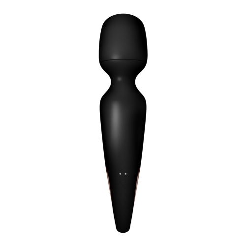 Вібромасажер Ванд у формі чорний мікрофон з золотистим Satisfyer Wand-erland - 4