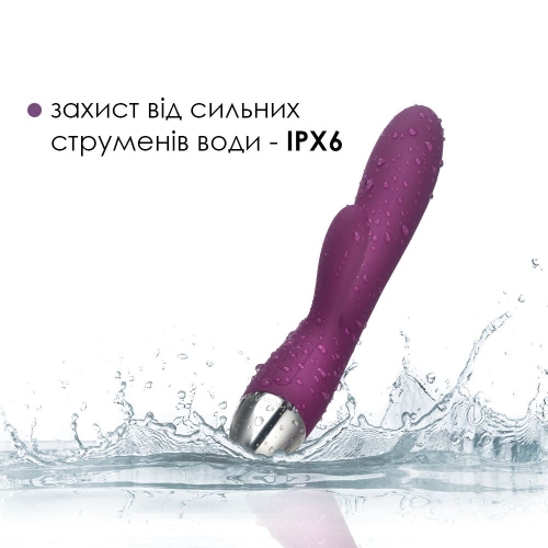 Вібратор кролик з відростком для клітора фіолетовий Svakom Alice - 5