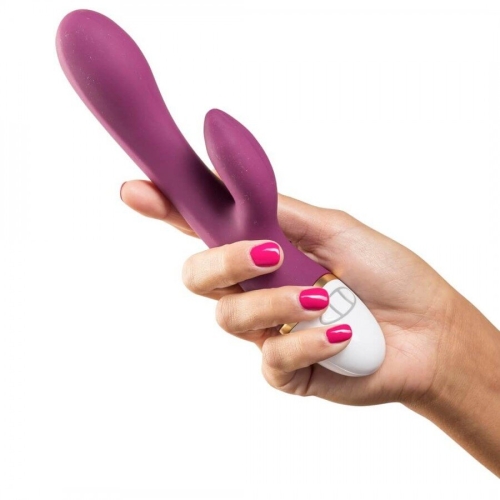 Універсальний вібратор зі стимуляцією клітора фіолетовий Cosmopolitan hither Rabbit - 4