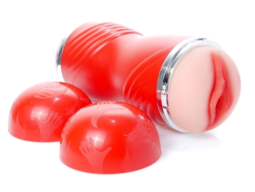 Мастурбатор вагина и ротик в колбе телесного цвета BOSS of TOYS BOSS CLEO Double Delight - 2