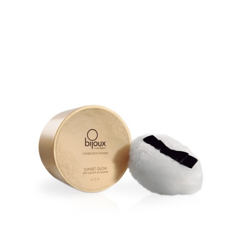 Мерехтлива пудра для тіла зі смаком солоної карамелі Sunset Glow Delicatessen Bijoux Cosmetiques 45гр - 2