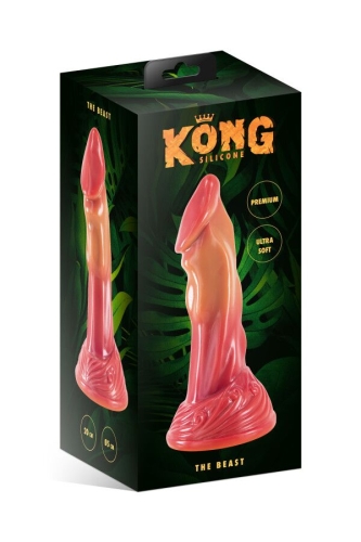 Фентезійний фалоімітатор на присосці тілесного кольору Kong Silicone The Beast - 2