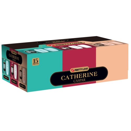 Набор мастурбаторов яиц разных цветов Lybaile Pretty Love Catherine Caspar 15 штук - 8