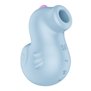 Вакуумный клиторальный стимулятор голубого цвета Satisfyer Sea Pony