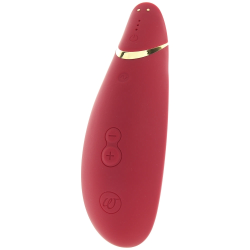 Вакуумний кліторальний стимулятор бордовий Womanizer Premium - 7
