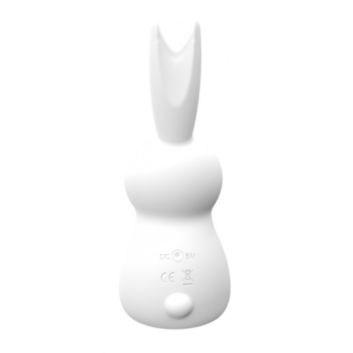 Вакуумний кліторальний вібратор білий Cnt Kissing Bunny - 3