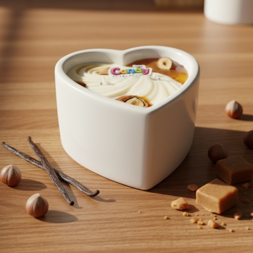 Масажна свічка у формі серця з ароматом горіхового крему Candy Nut Cream 70 мл - 18