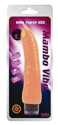 Вібромасажер реалістик з рельєфною головкою тілесного кольору CHISA Mambo Vibe-Flesh - 3