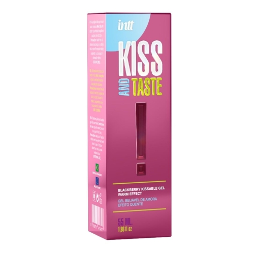 Массажный гель со вкусом ежевики Intt KISS AND TASTE! 55 мл - 3