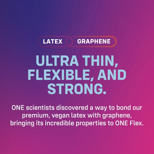 Презервативы ультратонкие из латекса в сочетании с графеном ONE Flex Graphene Condom 10 штук - 4