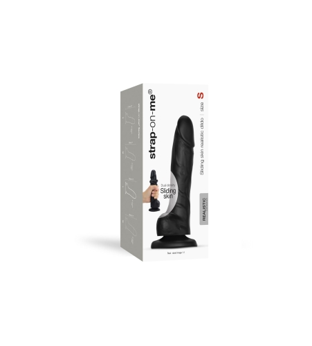 Фаллоимитатор на присоске S черного цвета Strap On Me REALISTIC DILDO - 8
