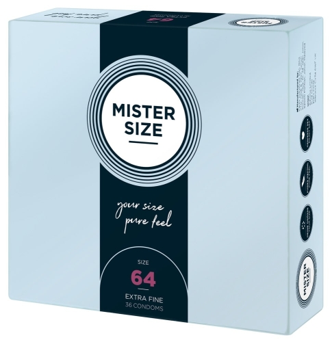 Презервативи Mister Size 64 mm (мм) 36 штук Містер Сайз - 1