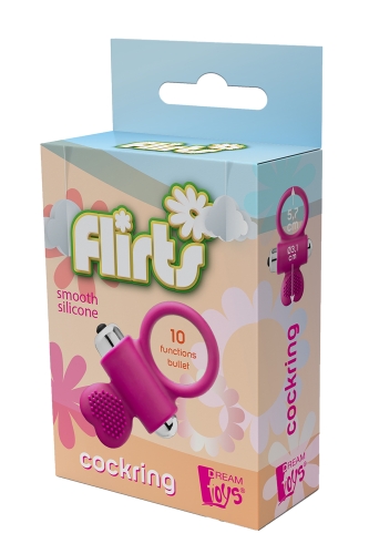 Ерекційне віброкільце рожевого кольору Dream Toys FLIRTS COCKRING - 2