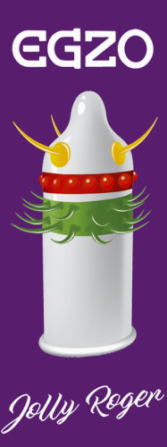 Презервативи EGZO Jolly Roger 1 шт - 2