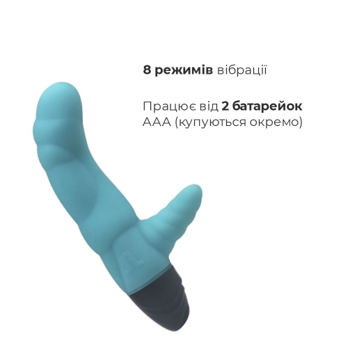 Вібратор із стимуляцією клітора зелений Adrien Lastic Cyclone - 3