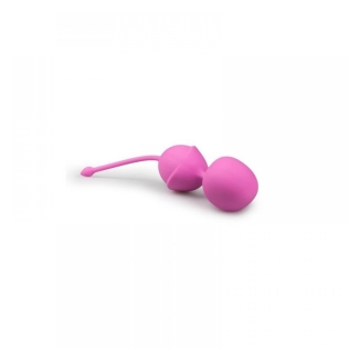 Вагинальные двойные шарики  розового цвета EasyToys Double Vagina Balls