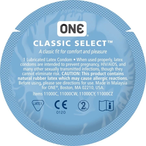 Презервативи із натурального латексу ONE Classic Select MSM Collection 100 штук - 2