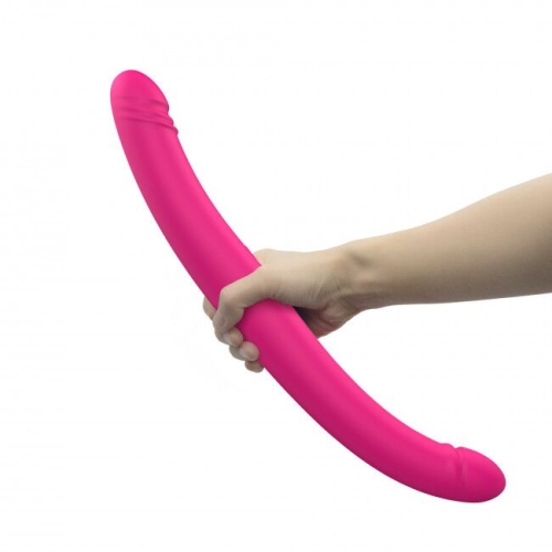 Вібратор-пульсатор двосторонній рожевий Dorcel ORGASMIC DOUBLE DO - 6