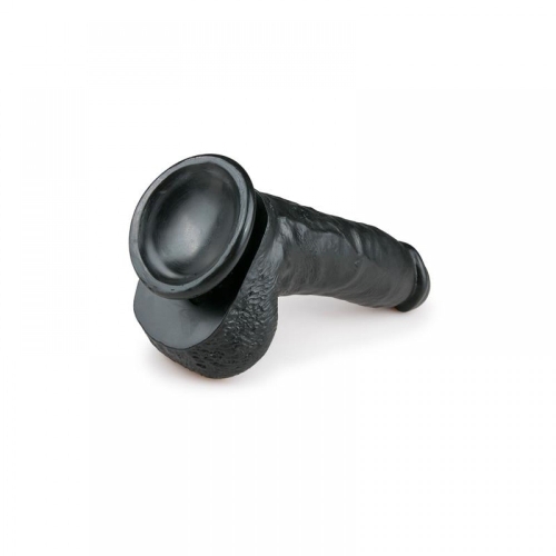 Фаллоимитатор реалистичный с присоской черыный EasyToys Realistic Dildo 20 см - 3