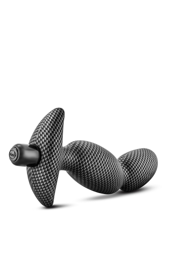 Анальный стимулятор чёрного цвета со съёмной вибропулей SPARK IGNITION PRV-01 CARBON FIBER - 3