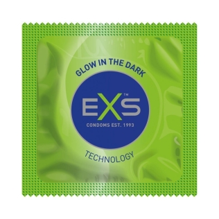 Презервативы светящиеся в темноте веганские EXS Glowing 5 штук