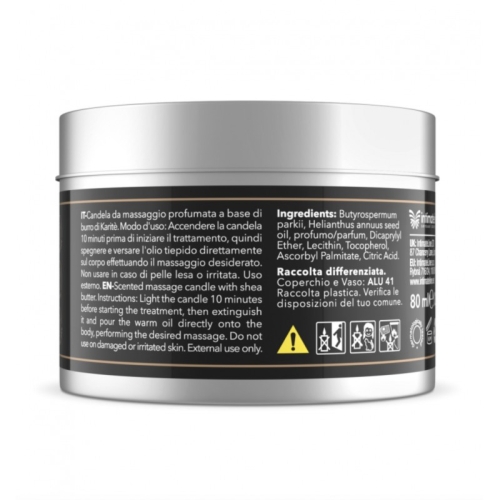 Ароматная массажная свеча с маслом ши и ароматом шоколада Intimateline Luxuria Ardes Massage Candle Chocolate 80 мл - 2