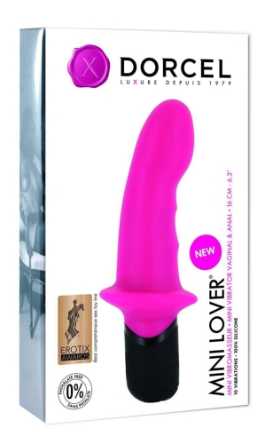 Вібратор зі стимуляцією клітора Dorcel Mini Lover Magenta Marc - 2