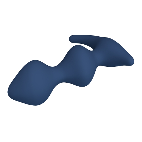 Масажер простати рельєфний силіконовий синій LYBAILE MR.PLAY David Silicone Prostate Massager - 5