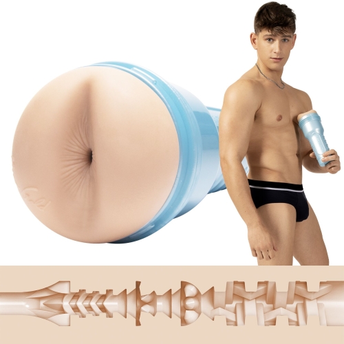 Мастурбатор попка в колбе порнозвезды Рино Голда телесного цвета Fleshlight - 1
