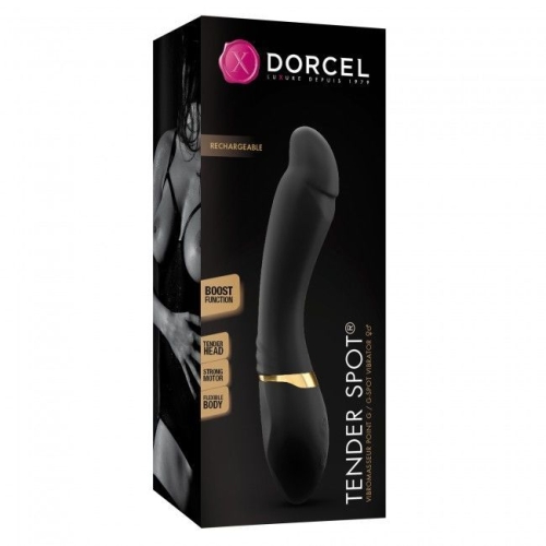 Вибратор для точки G черный Dorcel Tender Spot - 6