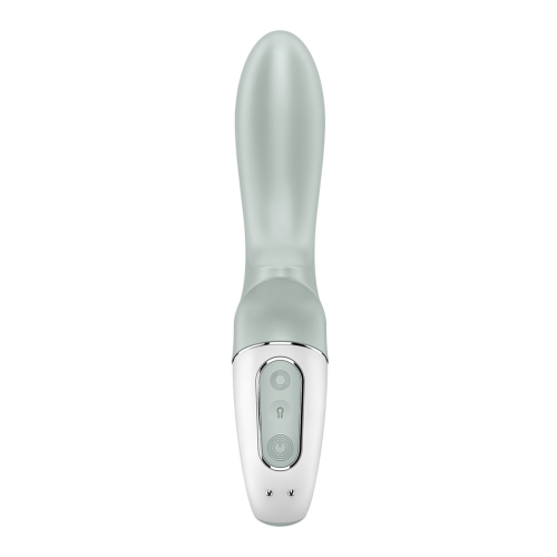 Анальний вібратор із обмежувачем зеленого кольору Satisfyer Air Pump Booty 3 - 5