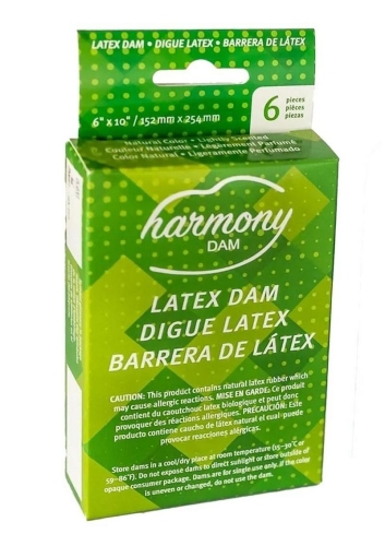 Серветка для орального сексу із латексу ONE Harmony 6 штук - 1