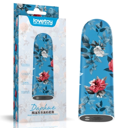 Компактный вибратор для клитора с принтом Lovetoy Rechargeable Daphne Massager - 1