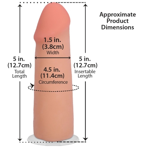 Фаллоимитатор реалистичный на присоске телесный Doc Johnson The Realistic Cock ULTRASKYN - 5 Inch Vanilla - 5