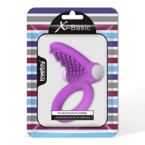 Силиконовое вибро-кольцо для пениса Lovetoy X-Basic - 2