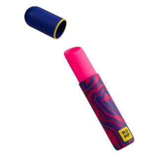 Вакуумный клиторальный стимулятор в форме помады розового цвета Romp Lipstick